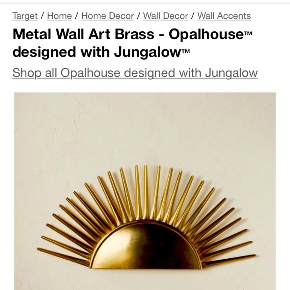 **ISO** Metal Wall Art Opalhouse Jungalow